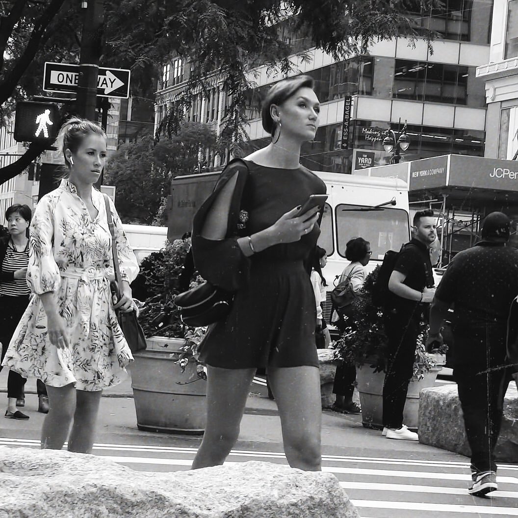 Street photography New York, soggetti urbani in bianco e nero, grain pellicola — Giovanni Casale